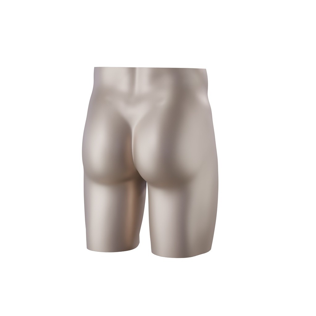 BINK - Lingerie mannequin hips display, male, bronze metallic skin color, pose 401