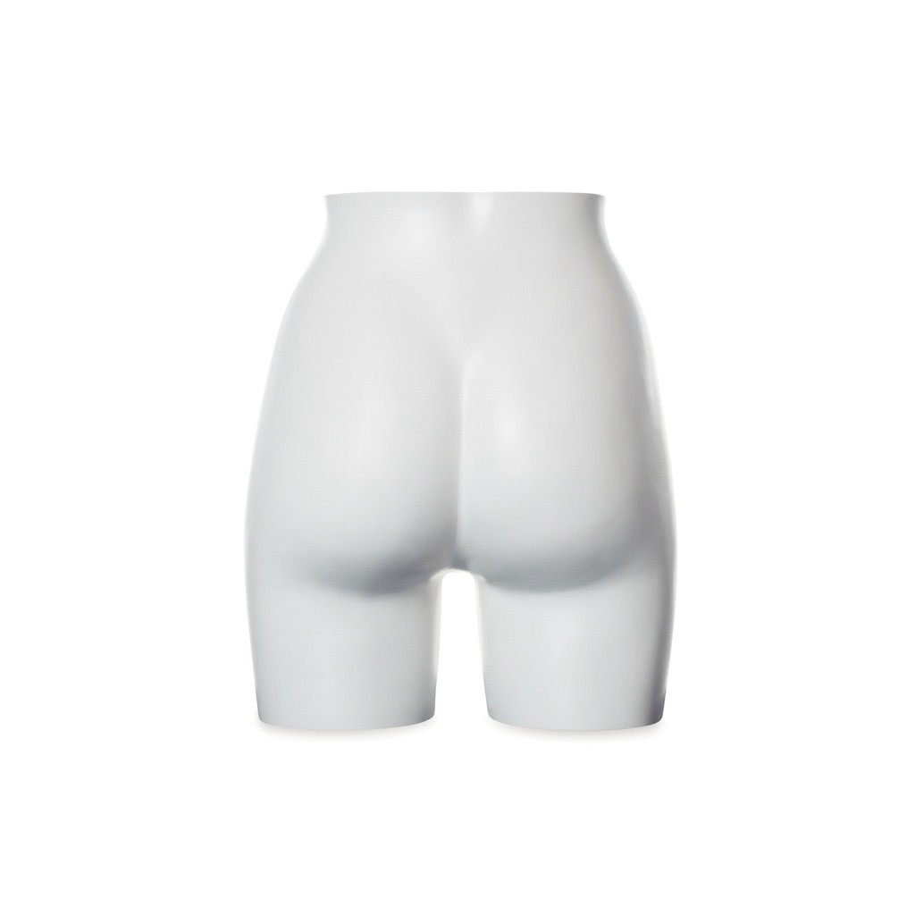 BINK - Plastic mannequin hips display, female, white recyclable plastic, pose 2020D_WH