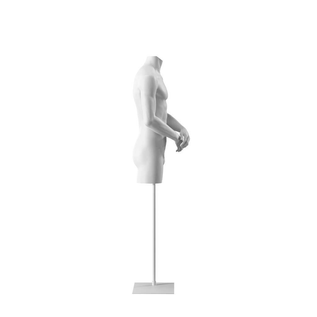 BINK - Herentorso, headless, wit, staander, Bio FRP