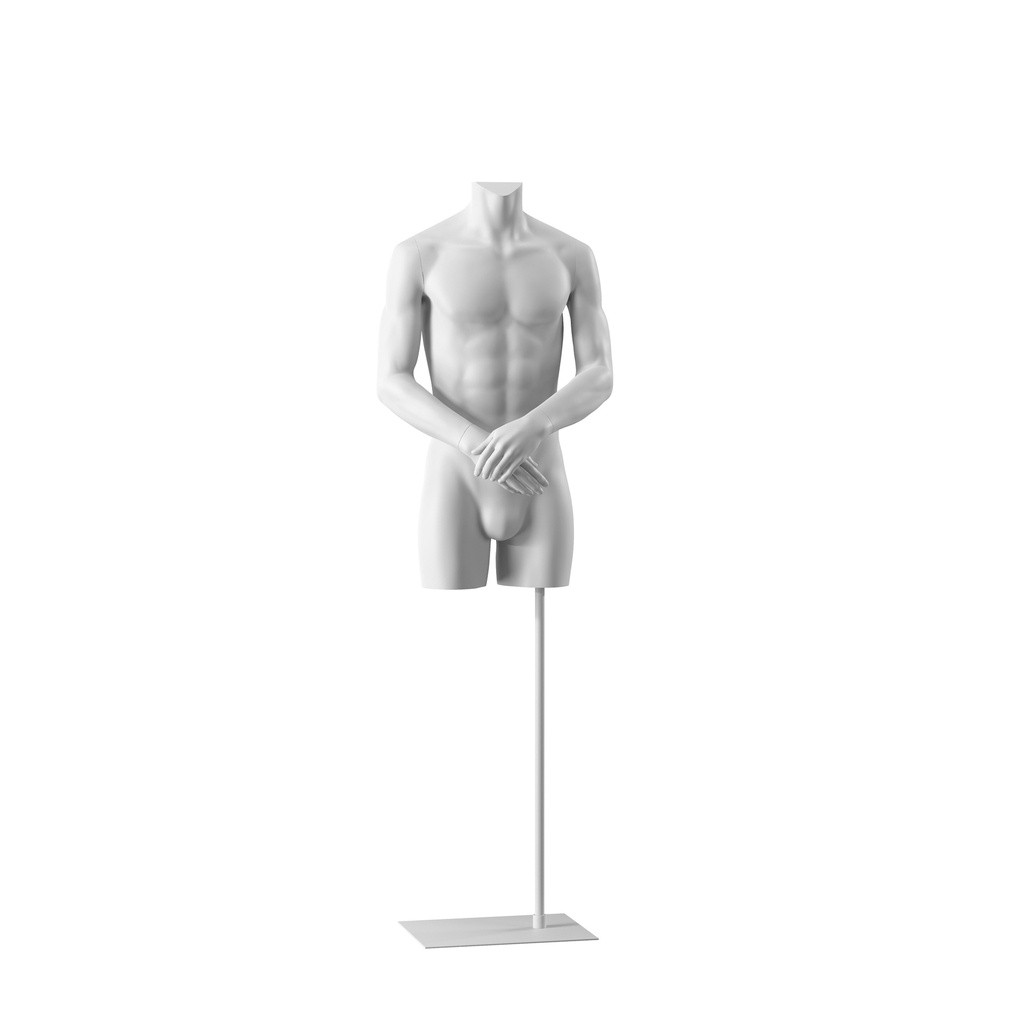 BINK - Herentorso, headless, wit, staander, Bio FRP