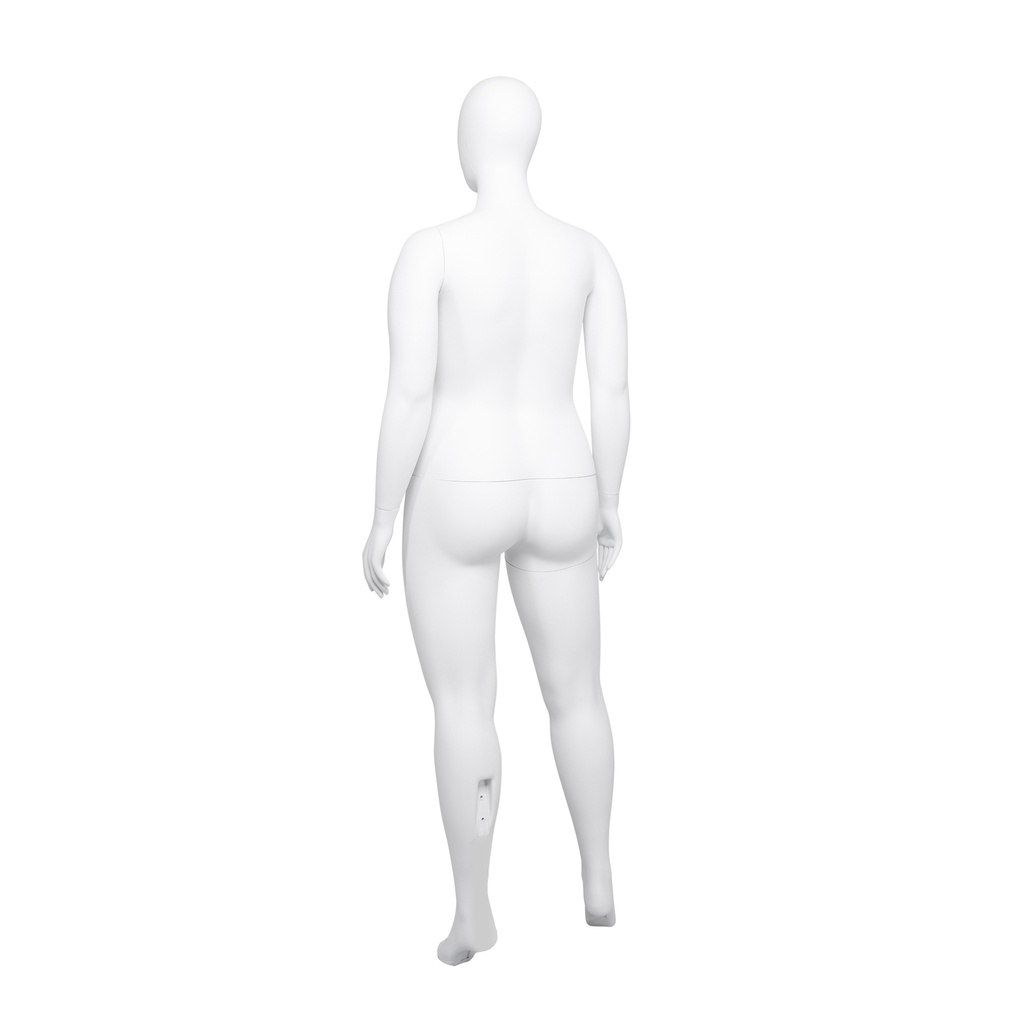 BINK - Plus size female display mannequin, ABS, white