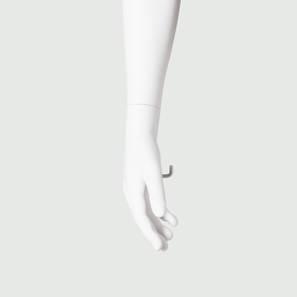 BINK - Realistic mannequin, male, urban style, matt white, standing pose 304