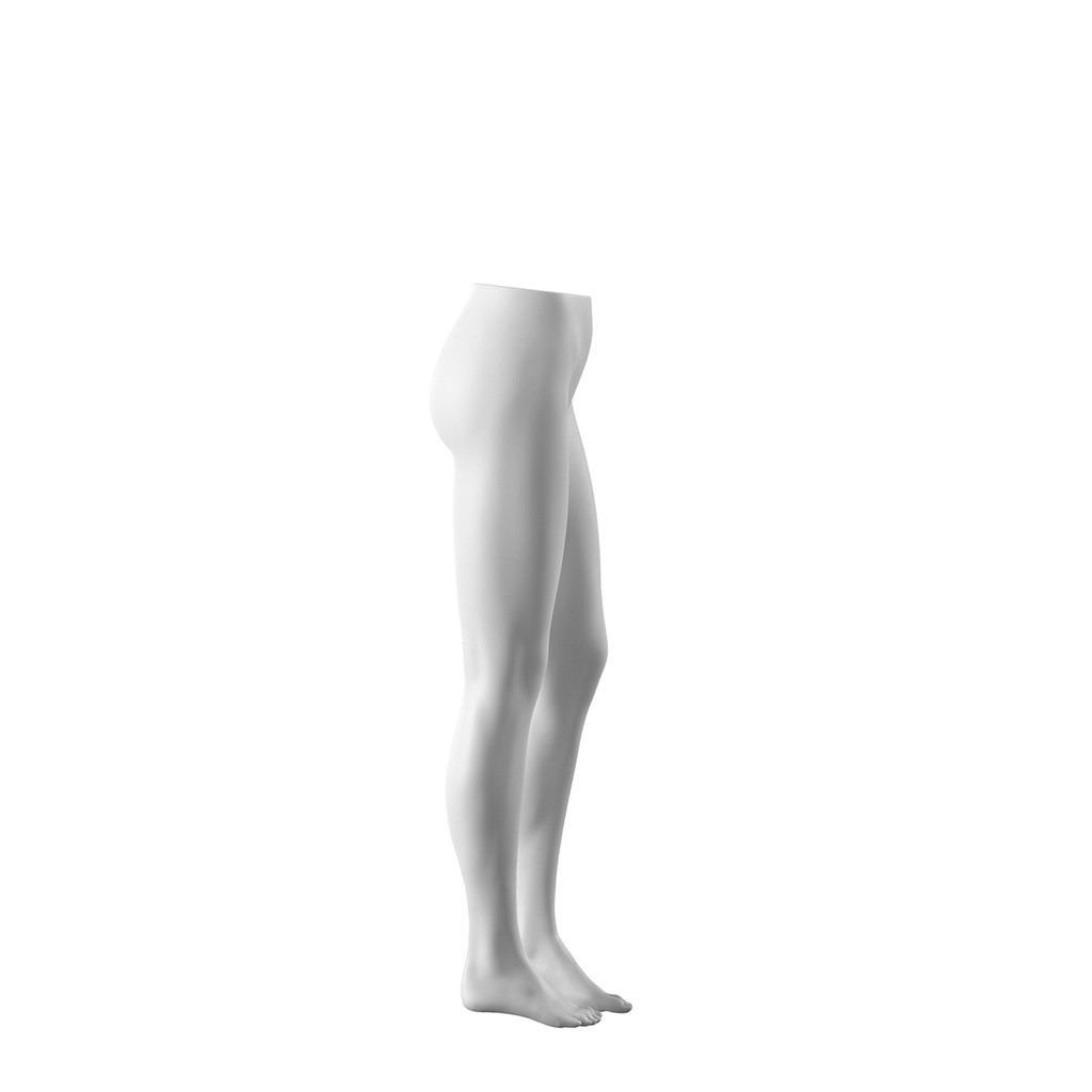 BINK - White abstract female trouserform on brushed nickel base
