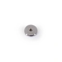 Voetplaat, rond, glas, 42 cm, M12, connector 10 cm 