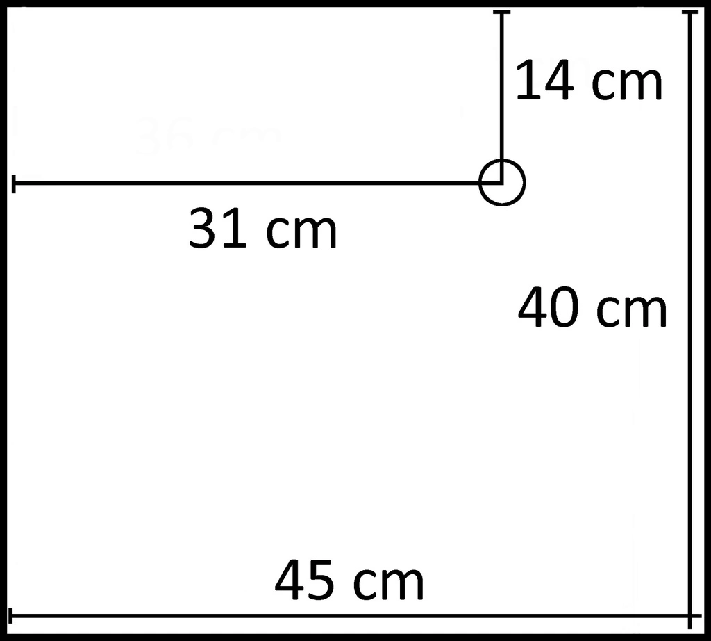 BINK - Rectangular mannequin base 45x40 cm, brushed stainless steel