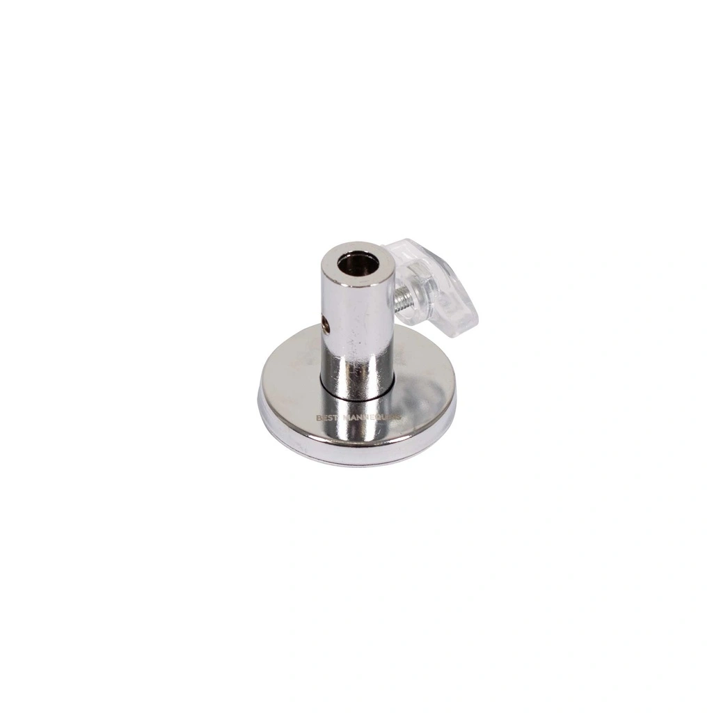 BINK - Square base 25x25 cm, powdercoated steel white mat, calfpin connector included