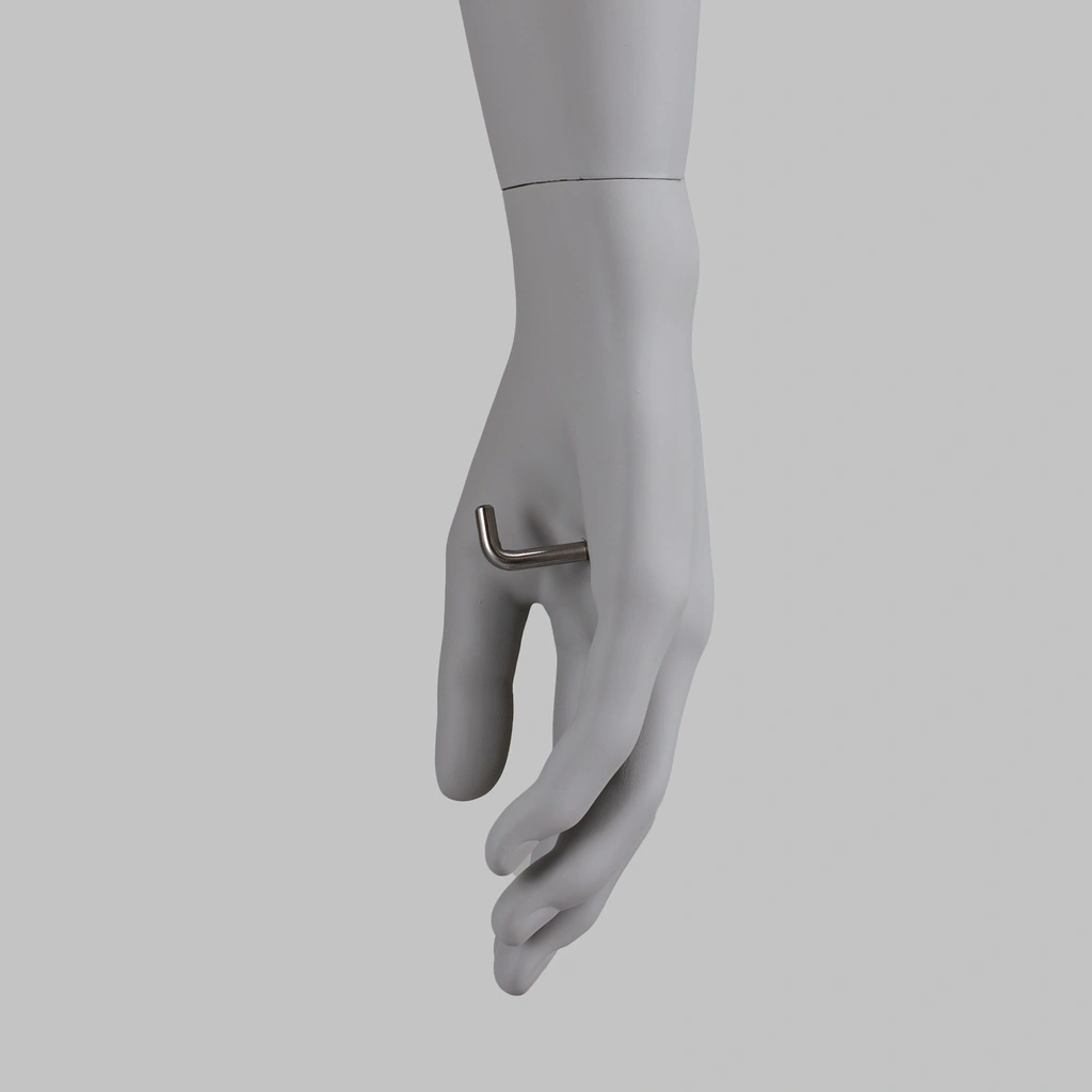 BINK - Mannequin sportif de course à pied, homme, gris, tête abstraite, pose debout 304