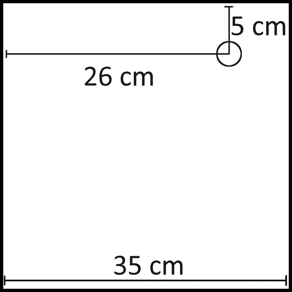 BINK - Square mannequin base 35x35 cm, brushed stainless steel