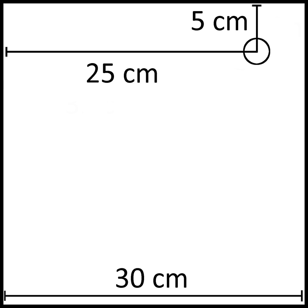 BINK - Square mannequin base 30x30 cm, brushed stainless steel