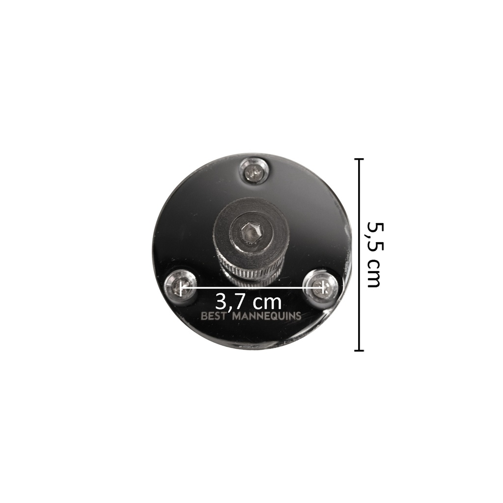 Armfitting balconet easy adjusting, chroom