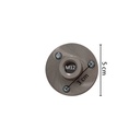 Voetplaat connector M12, geborstelde RVS