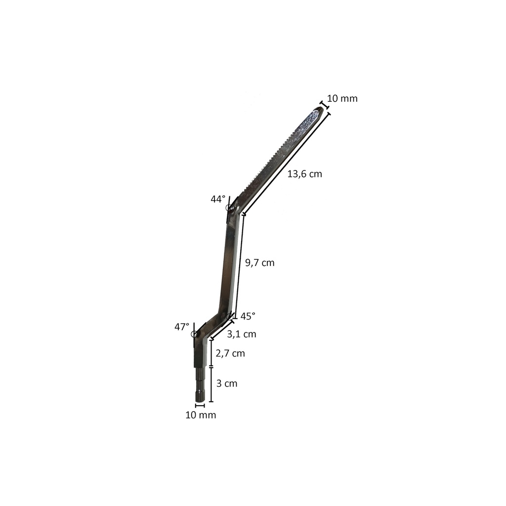 Verchroomde kuitpin WO-CALF009_C 