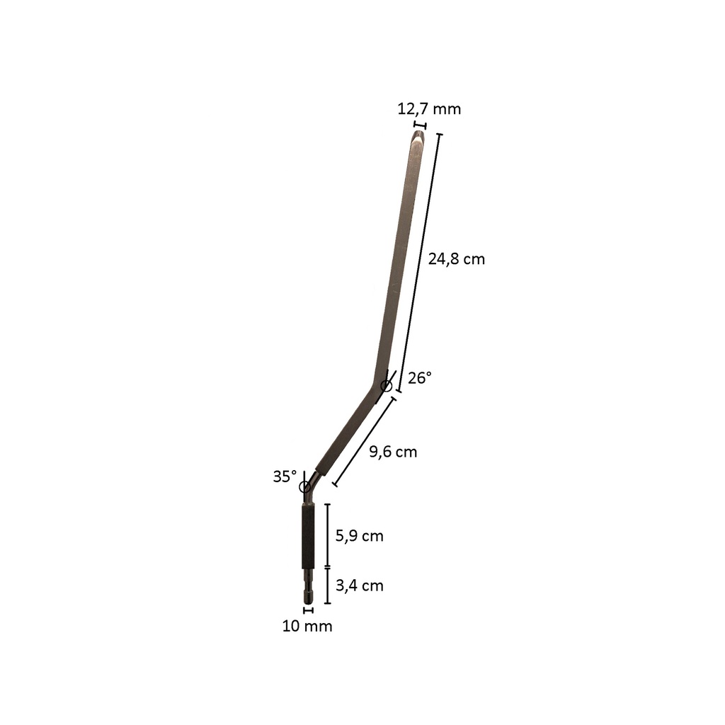 BINK - Brushed steel calfpin WO-CALF011_N