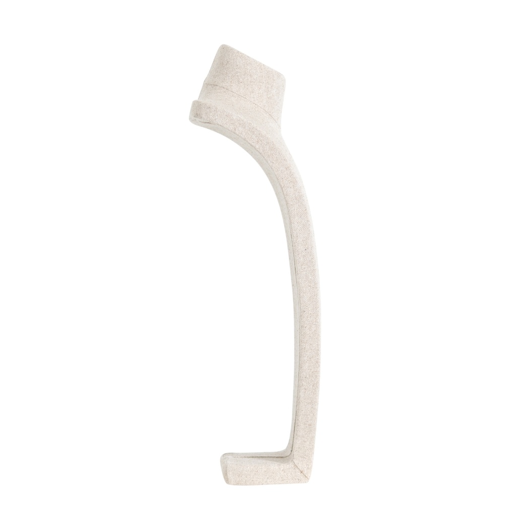 BINK - Jewellery bust for necklaces, height 54 cm, completely covered with beige fabric