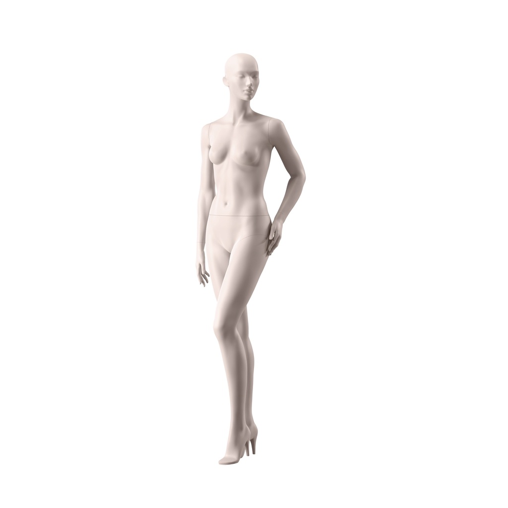 BINK - Lingerie mannequin, female, A-cup, nude skin color mat, standing pose 09A