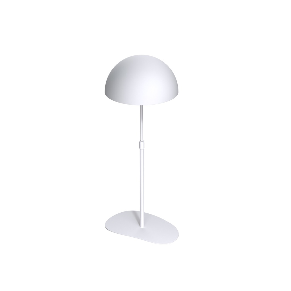 BINK - Hat display stand, for displaying adult hats, white metal