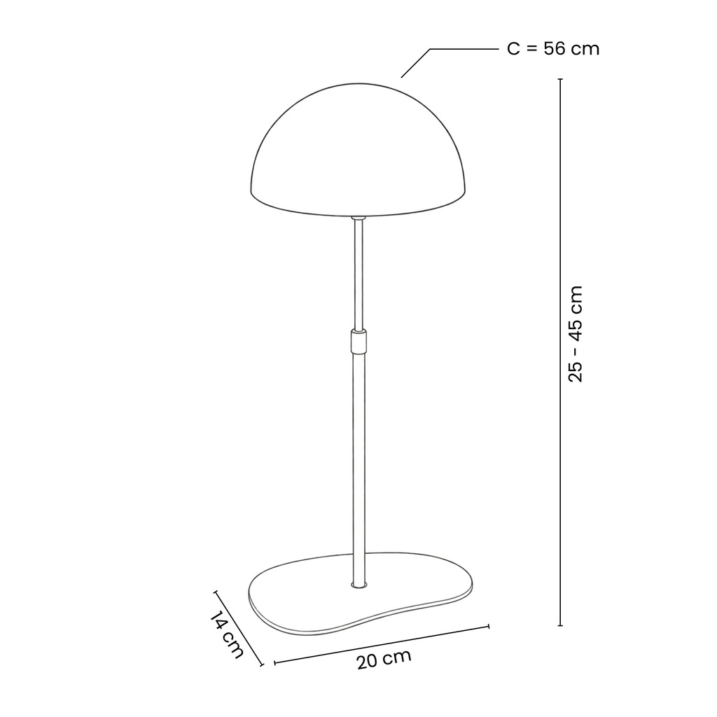 BINK - Hat display stand, for displaying adult hats, white metal