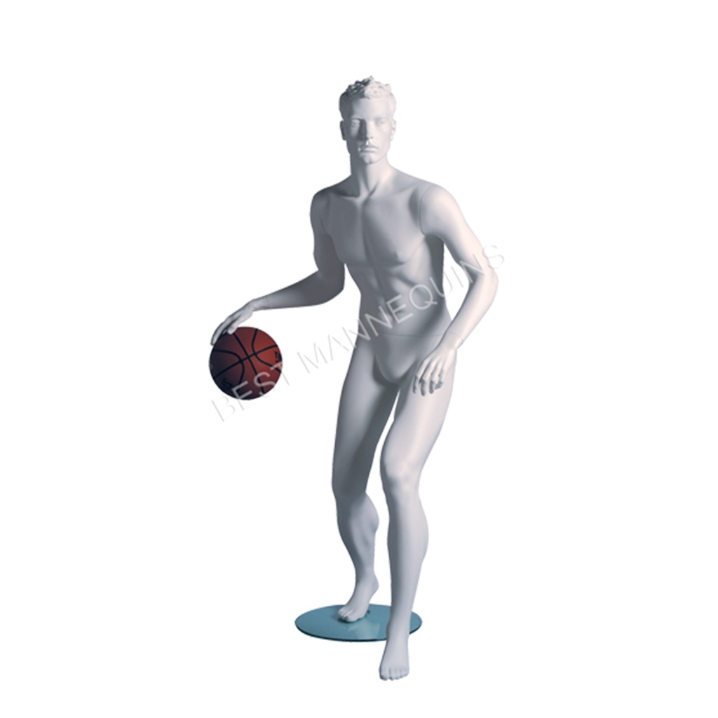 BINK - Maniquí masculino de escaparate cabello esculpido, todo deporte