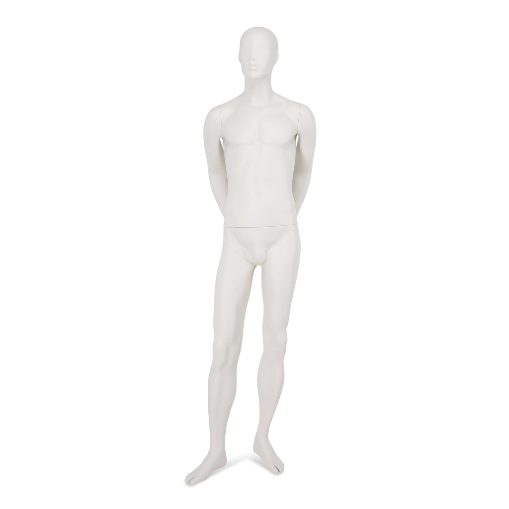 BINK - Male window mannequin w abstract head, greywhite