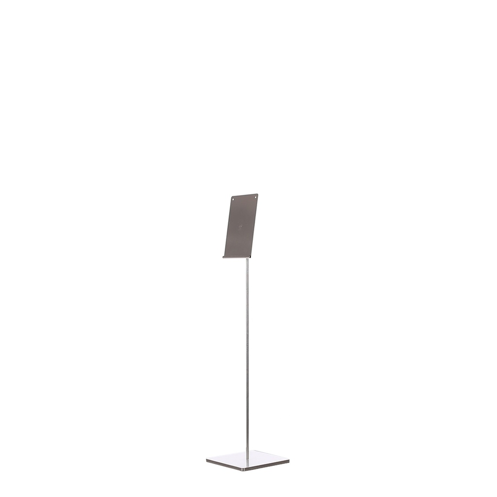 BINK - Price holder, finished in brushed metal