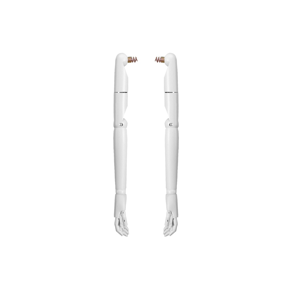 BINK - Paire de bras en bois réglables pour torso couture, enfant, 12 ans, bois masif blanc