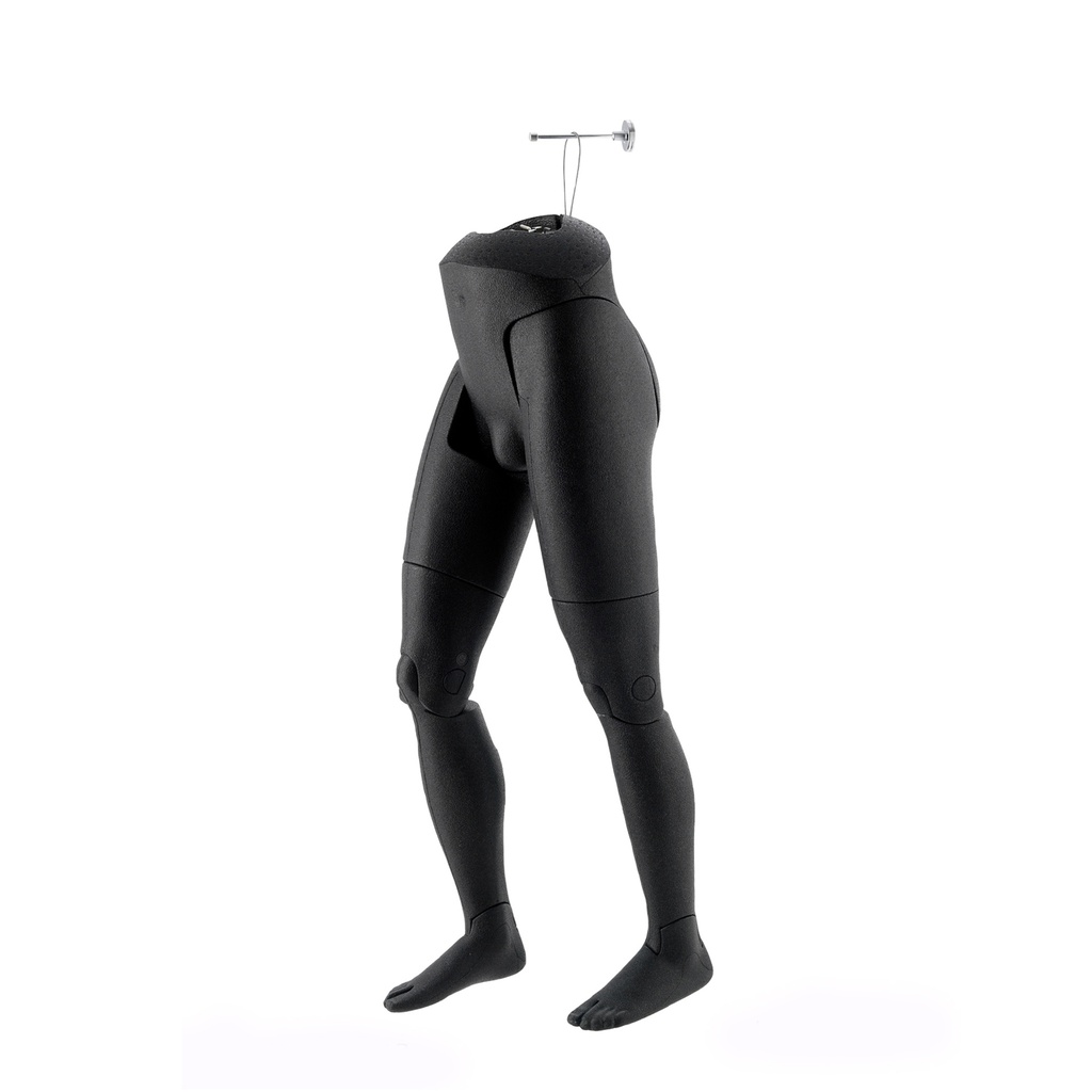 BINK - Beweegbare benendisplay, heren, zwart, incl. metalen ophanglus