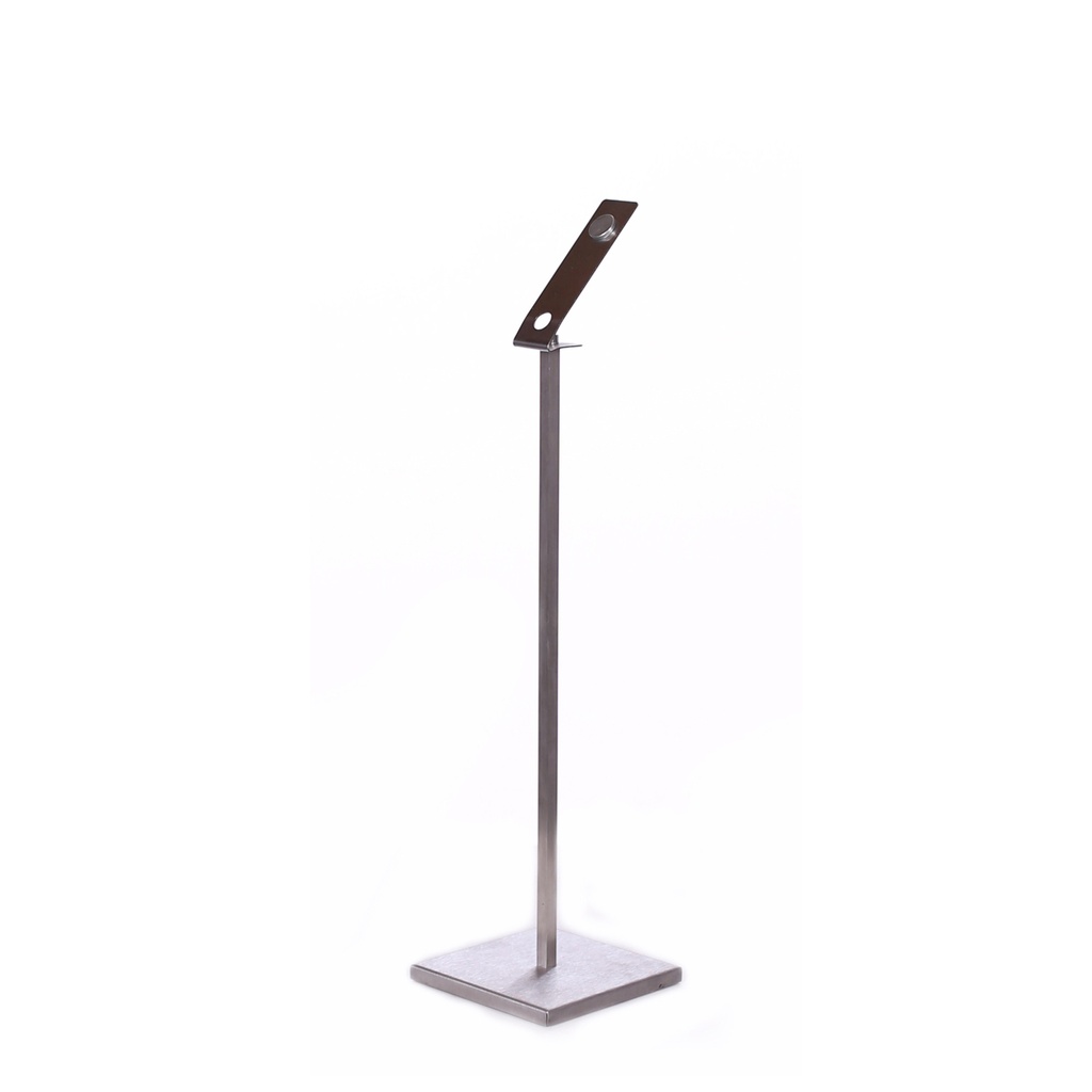BINK - Price holder, magnetic, finished in brushed metal
