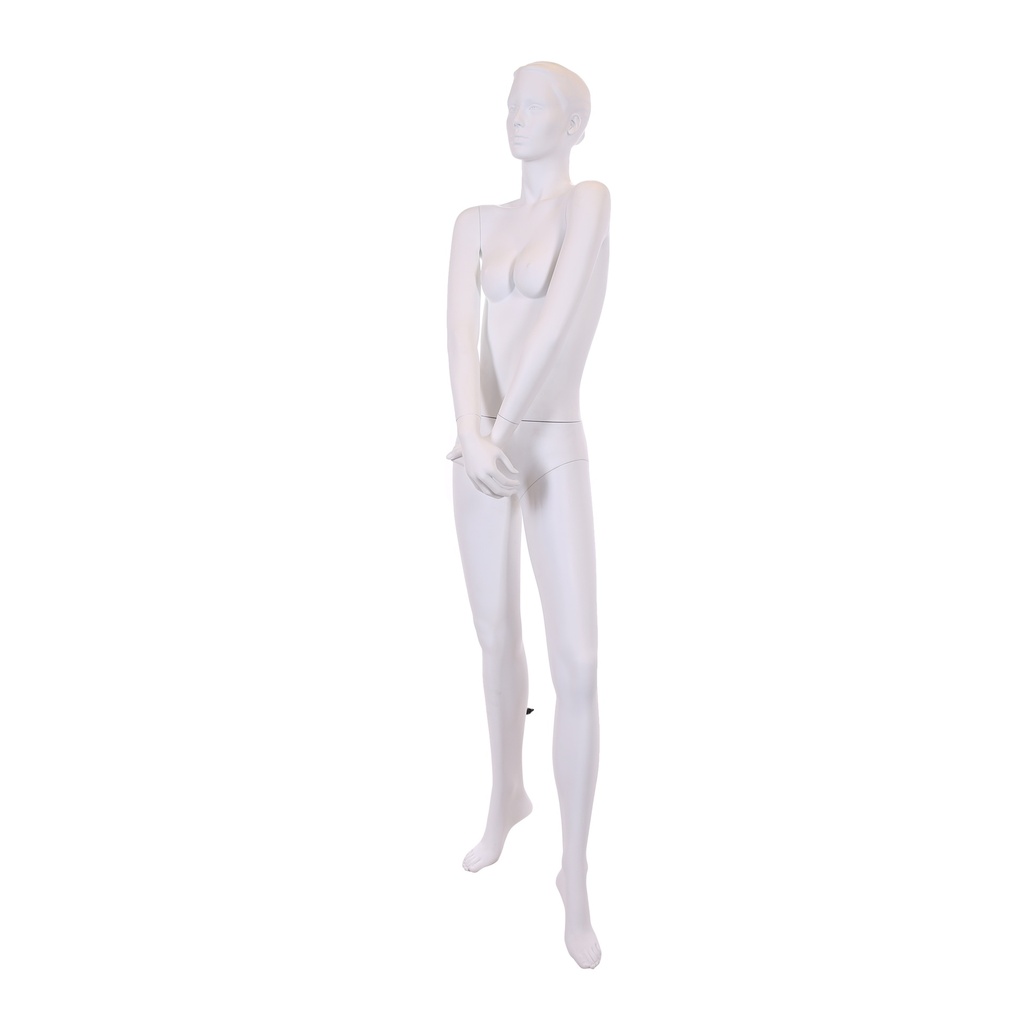 BINK - Mannequin femme, cheveux sculptés, blanc