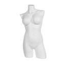 Lingerie damestorso E cup, witte recycleerbare plastic, pose 2005DM_WH