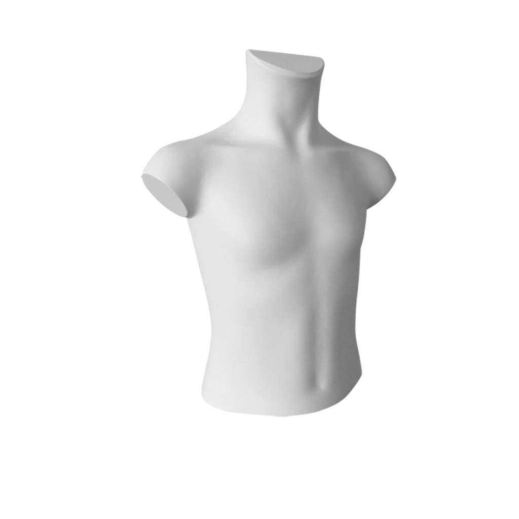 BINK - Busto infantil hasta debajo de la cintura, 6-8 años, plástico reciclable blanco, postura 2010CL_PWH.