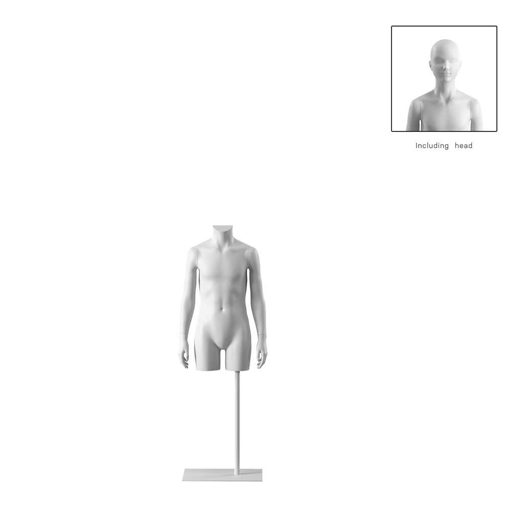 BINK - Child torso, 8Y, white, headless, Bio FRP
