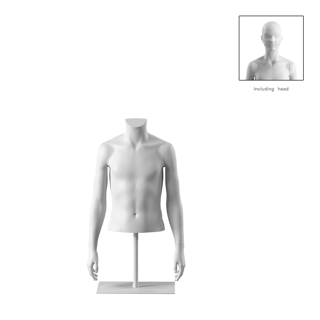 BINK - Short child torso, 12Y, white, headless, Bio FRP