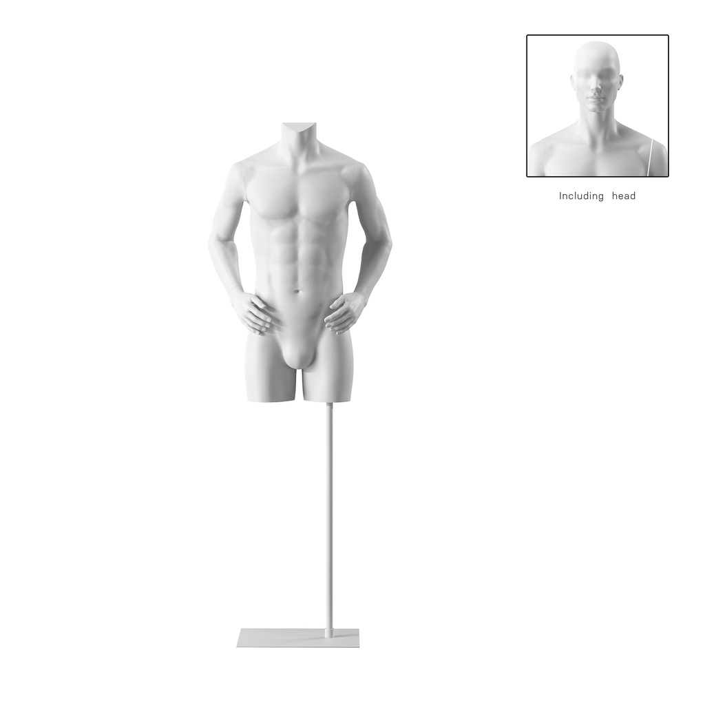 BINK - Herrentorso, weiβ, inkl. Ständer, Bio FRP