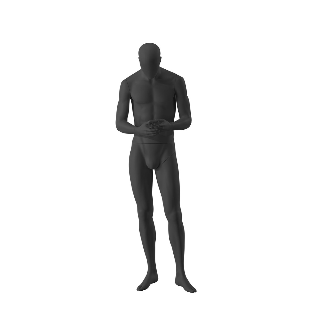 BINK - Black mannequin, male, urban style, abstract head, standing pose 304