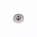 Connector for base, steel, silver chrome