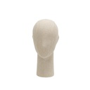 Herenhoofd, collectie Diamond, overstikt met beige stof
