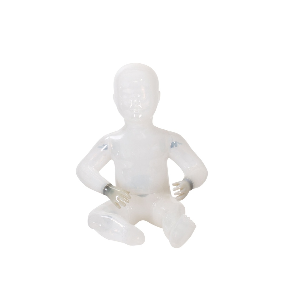 BINK - Child mannequin, 1 year, recycled plastic, white