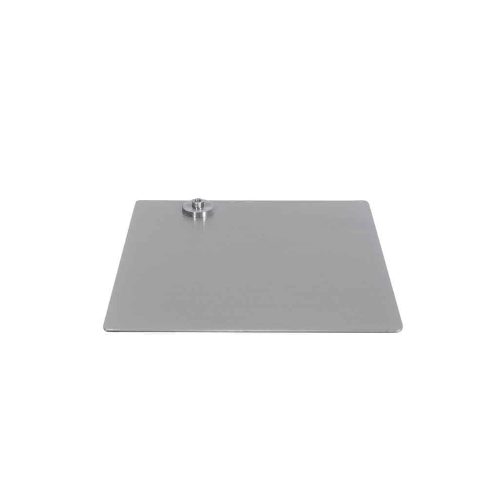 BINK - Quadratischer Schaufensterpuppenfuß 40x40 cm, gebürsteter Edelstahl