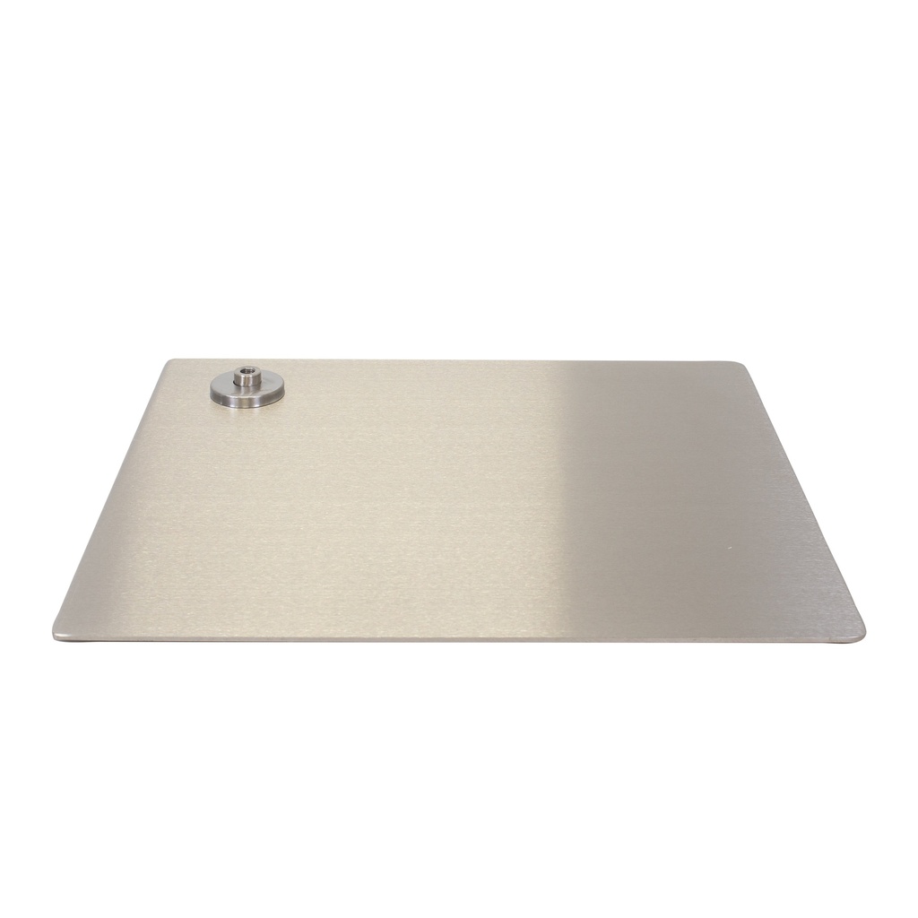 BINK - Rectangular mannequin base 45x40 cm, brushed stainless steel