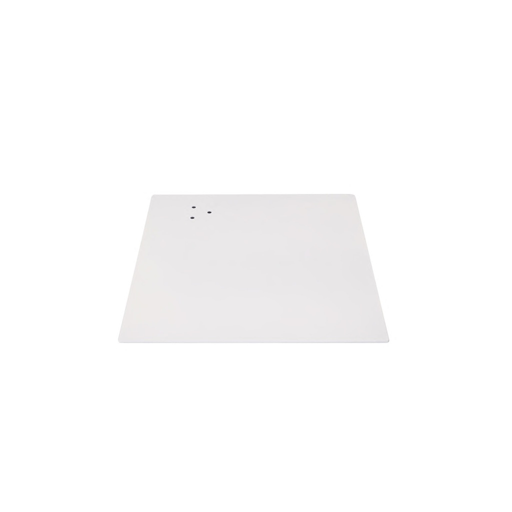 BINK - Square base 30x30 cm, powder coated white, steel, connector not included (10x3.5 cm)