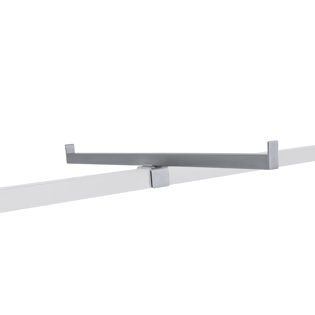 BINK - T display for clothing rack, brushed steel