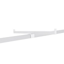 T display for clothing rack, brushed steel (copy)