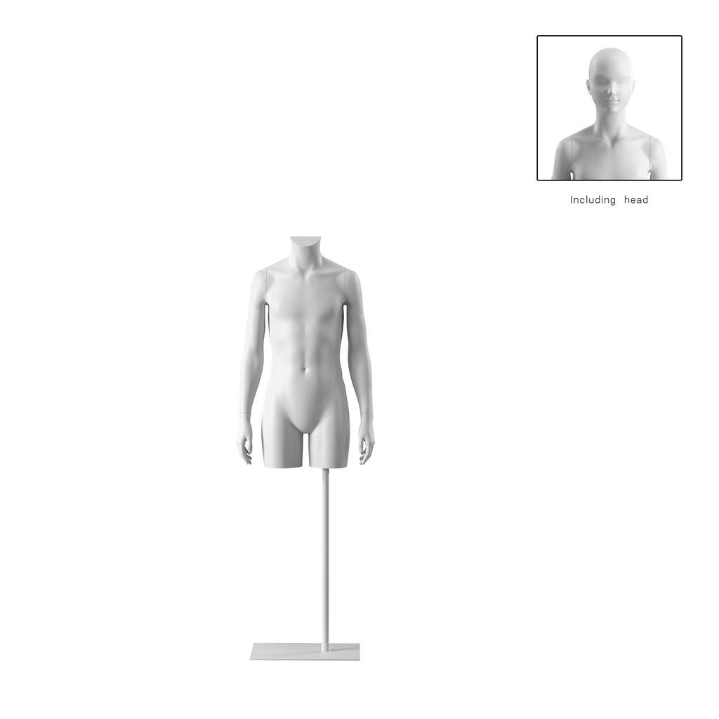 BINK - Child torso, 12Y, white, headless, Bio FRP