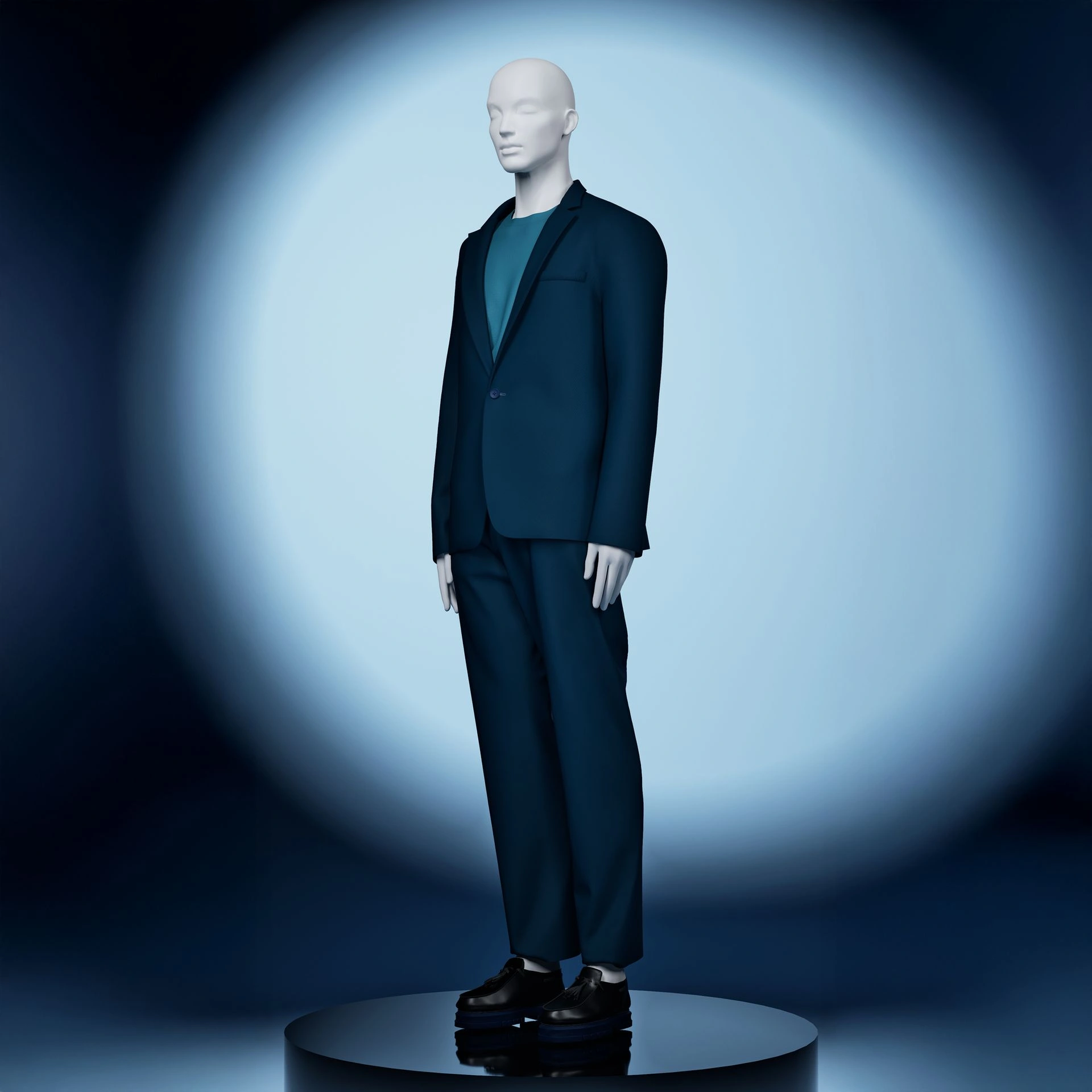 BINK - High fashion heren mannequin, wit mat, staande pose 30