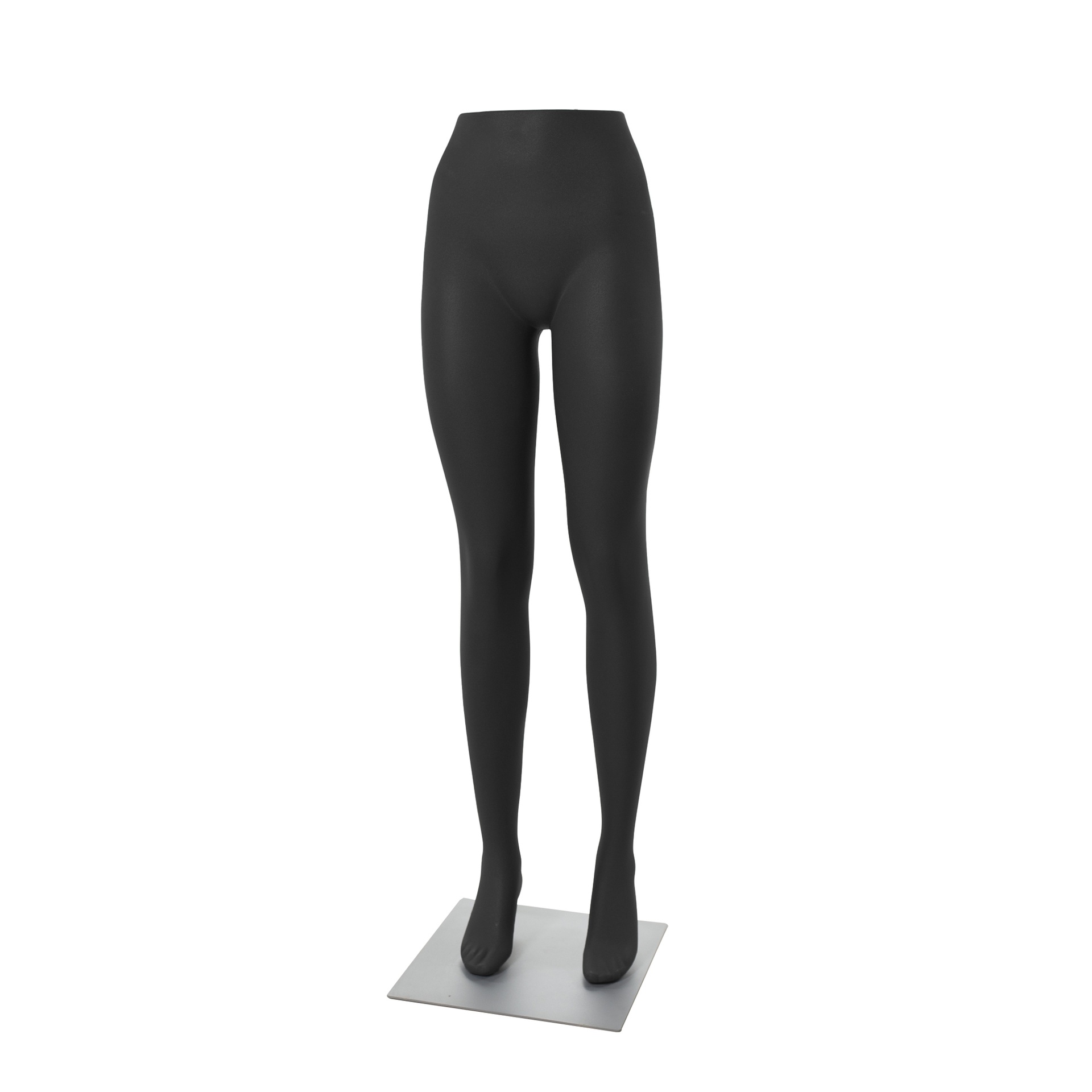 BINK - Women's leg display, for trousers, black, including square powder-coated gray base plate, including calf pin