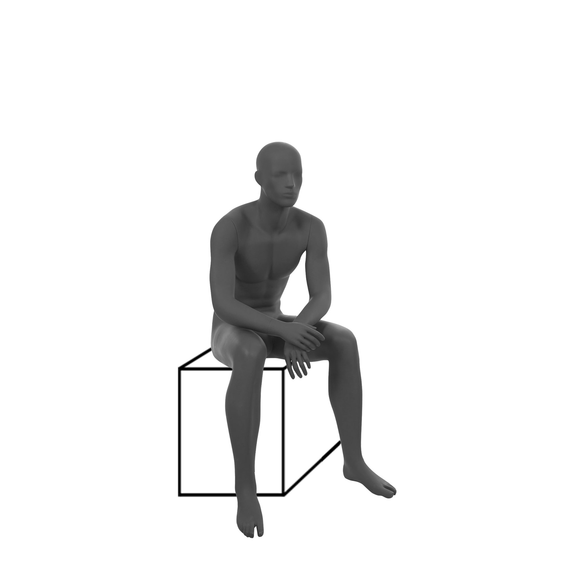 BINK - Male window mannequin abstract head, Top  Sports
