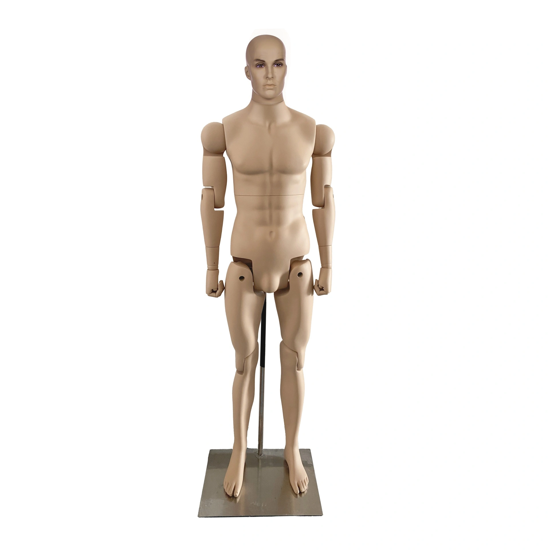 BINK - Museum mannequin, male, realistic head with make-up, adjustable, skin color, pose YM40