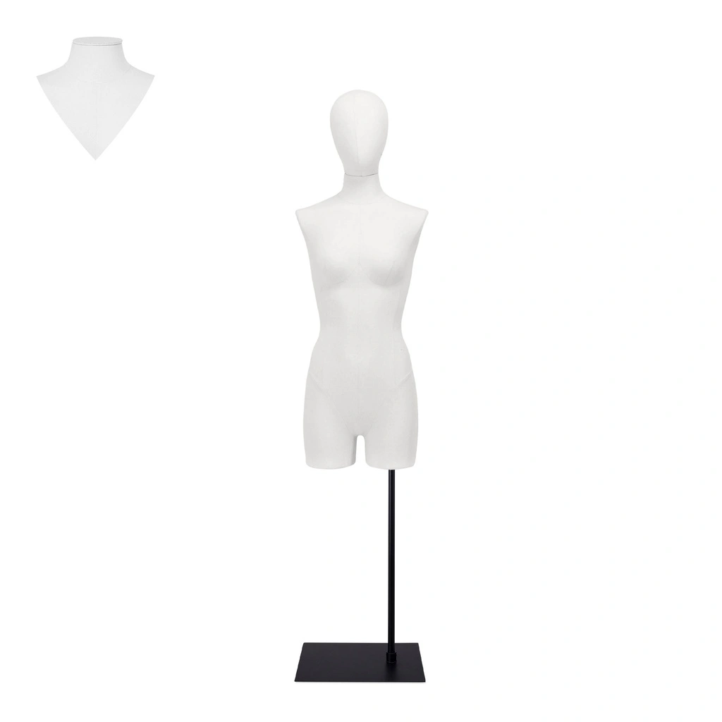 BINK - For rent, female dressform with legs white - EU36 on a black stand