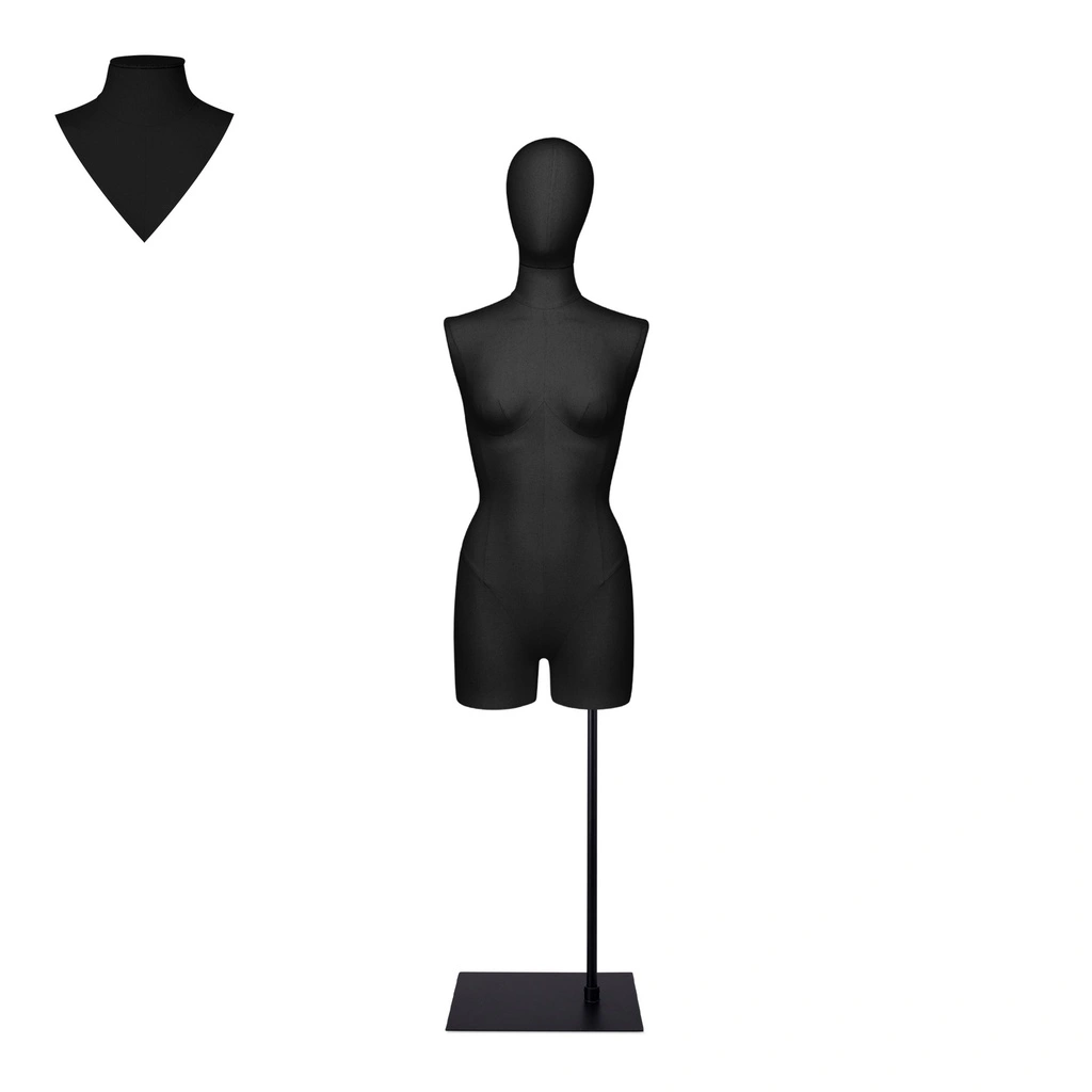 BINK - For rent, female dressform with legs black - EU38 on a black stand