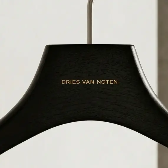 percha con logotipo